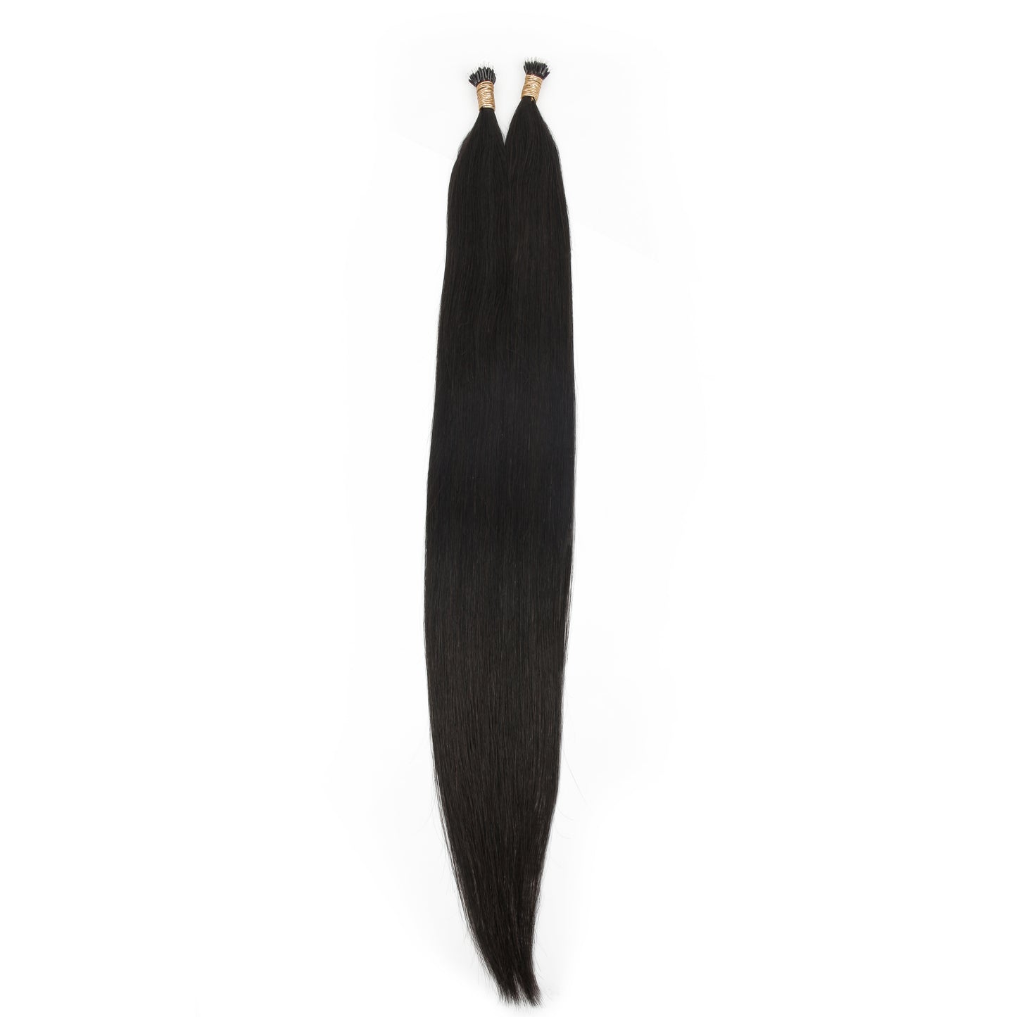 Natural Black #1B Straight Nano Beads Hair Extensions – 100% Remy Human Hair | 50g Pack (50 Strands) | Reusable | Ships from Canada