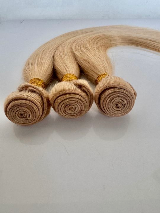 Light Auburn #28 Straight Weft Hair Extensions – 100% Remy Human Hair | 100g Pack | 10''–30'' | Reusable | Ships from Canada
