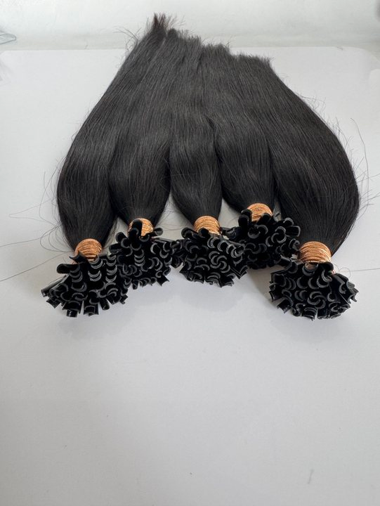 Natural Black #1B Straight U Tip Fusion Hair Extensions – 100% Remy Human Hair | 100g Pack | 10''–30'' | Reusable | Ships from Canada