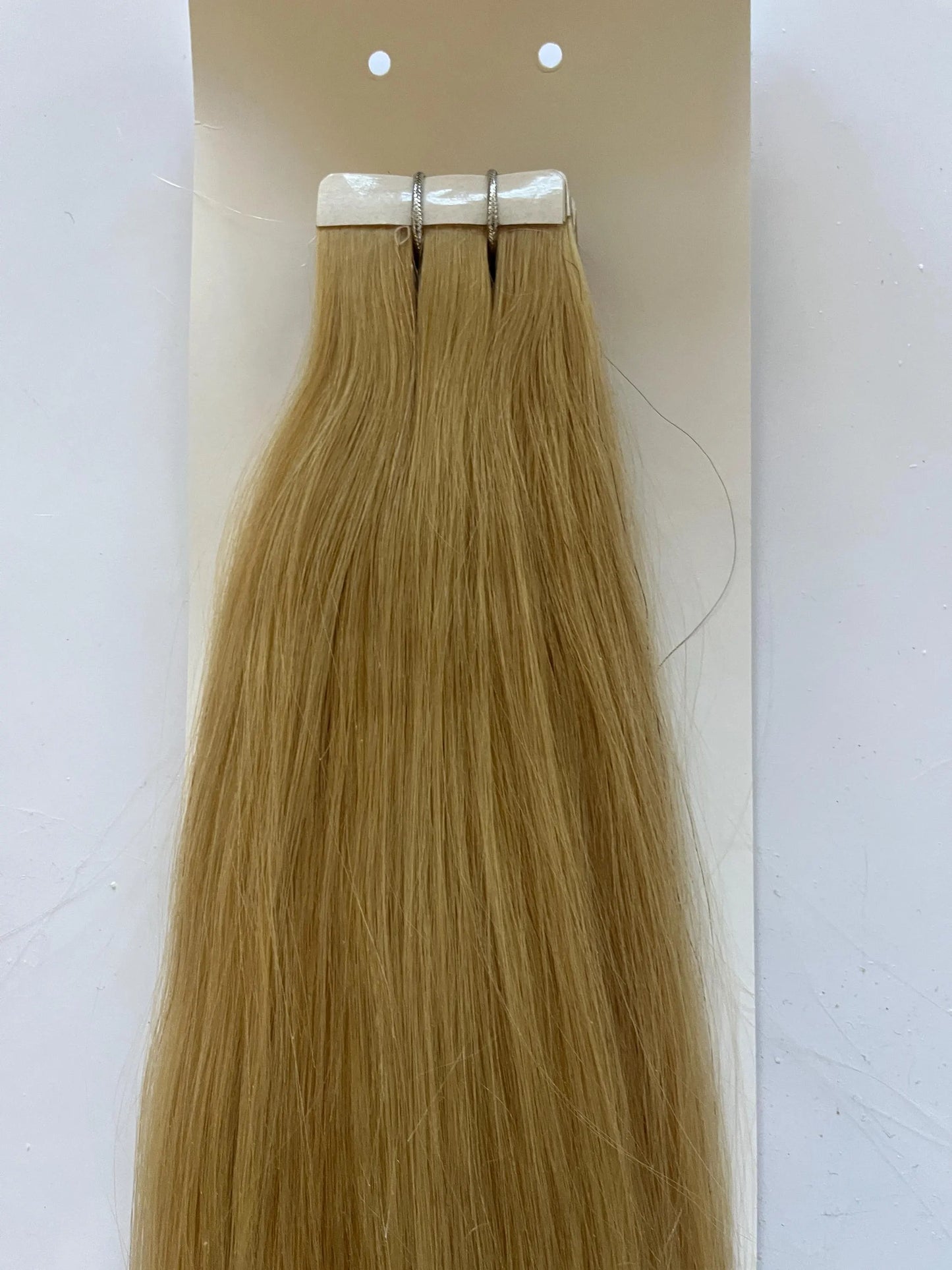 Blonde #613 Tape-In Hair Extensions – 100% Remy Human Hair | 50g Pack | 10''–30'' | Reusable | Ships from Canada