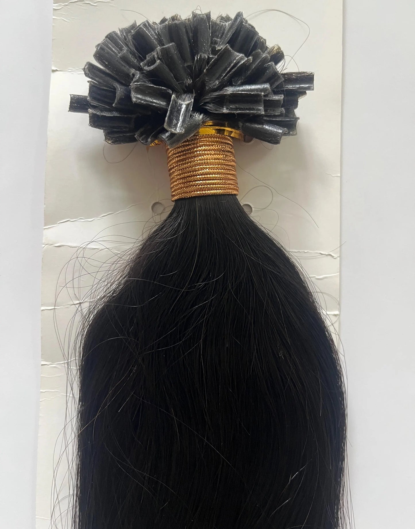 Natural Black #1B Straight U Tip Fusion Hair Extensions – 100% Remy Human Hair | 100g Pack | 10''–30'' | Reusable | Ships from Canada