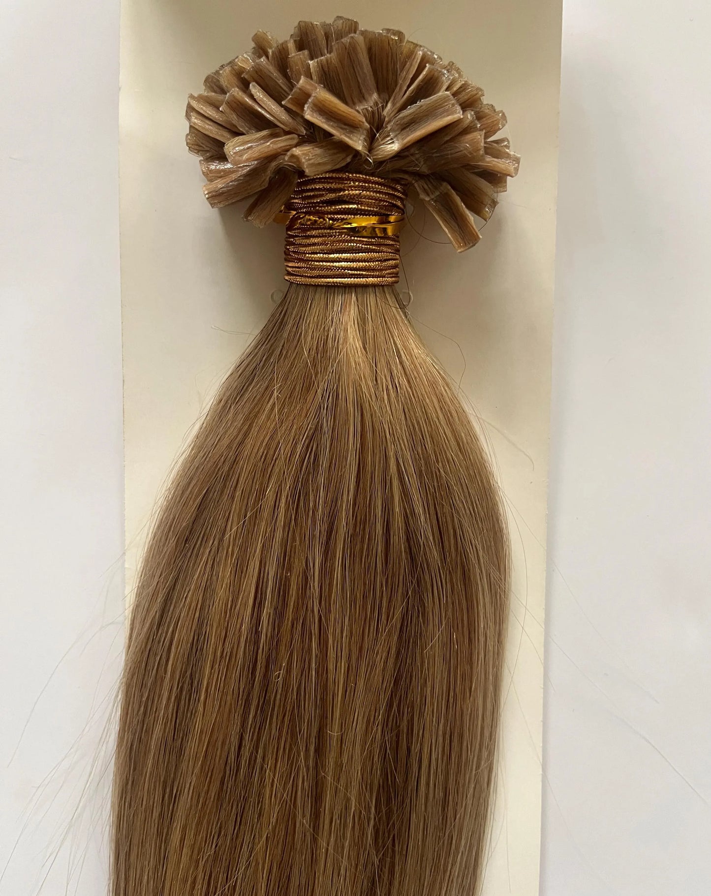 Dark Blonde #18 Straight U Tip Fusion Hair Extensions – 100% Remy Human Hair | 100g Pack | 10''–30'' | Reusable | Ships from Canada