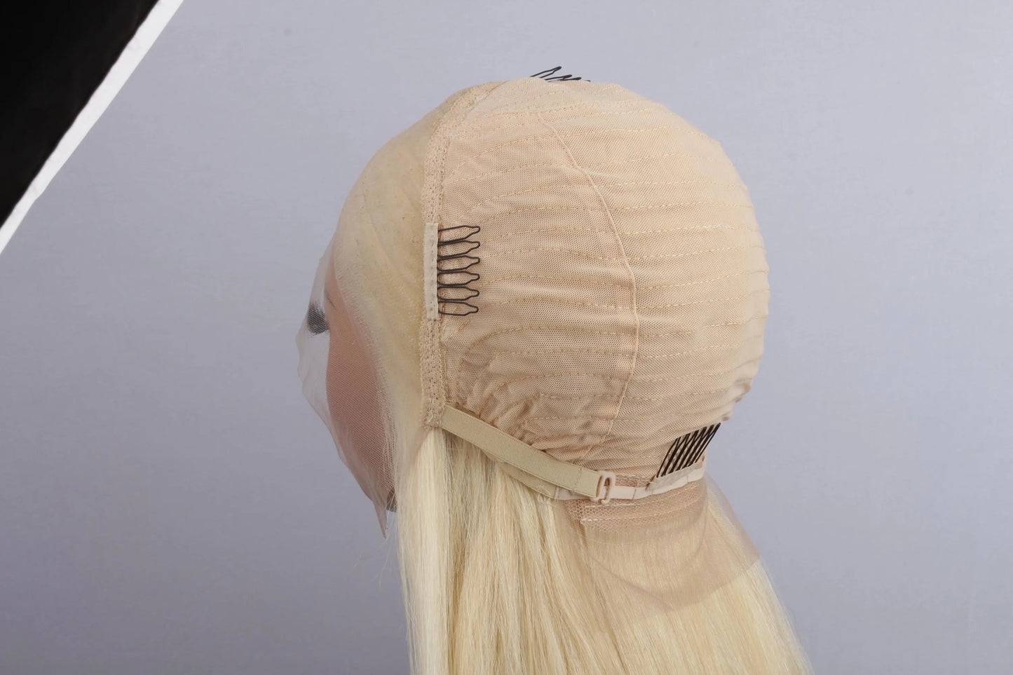 13x4 Transparent Lace Wig – Golden Blonde #613 Straight | 100% Human Hair | 180% Density | 12’’–28’’ | Bleach-Friendly