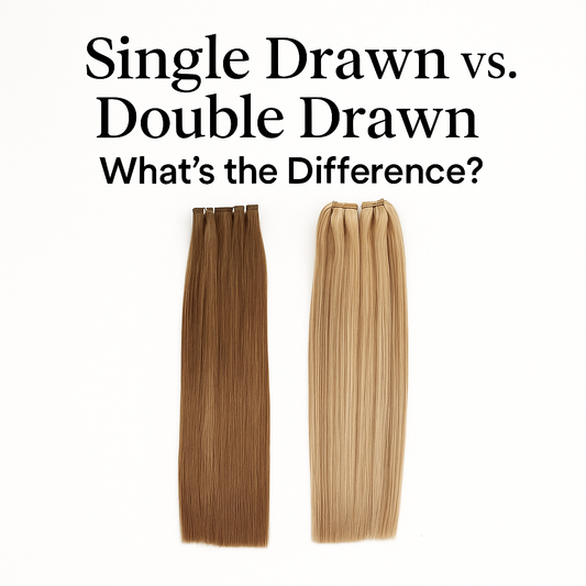 Single Drawn vs. Double Drawn Hair Extensions — What’s the Difference