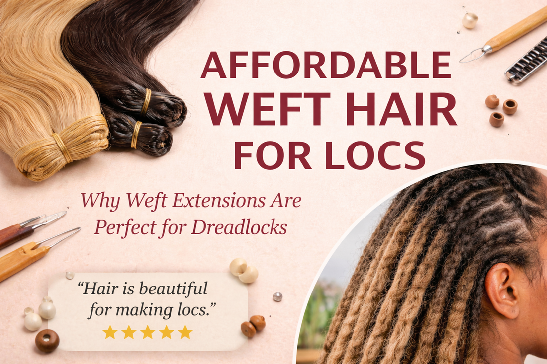 Affordable Weft Hair for Locs: Why Weft Extensions Are Perfect for Dreadlocks