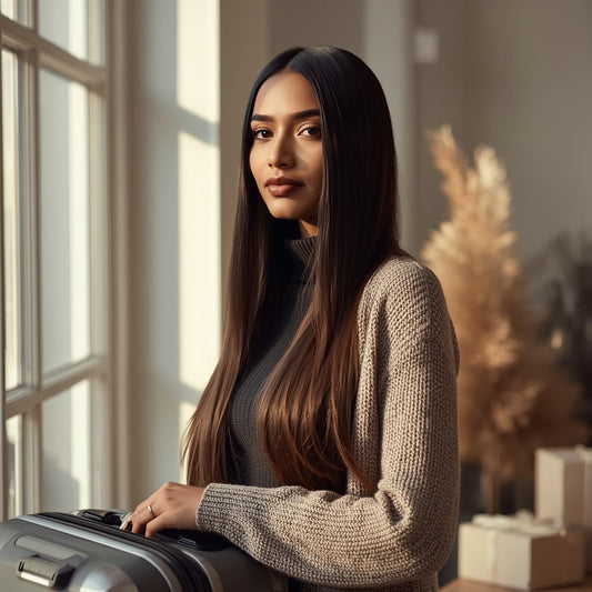 Holiday travel tips for hair extensions during winter