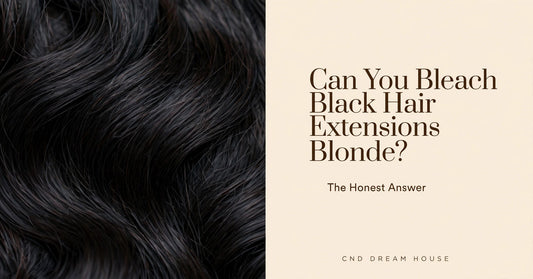 Black human hair extensions close-up – can they be bleached blonde?