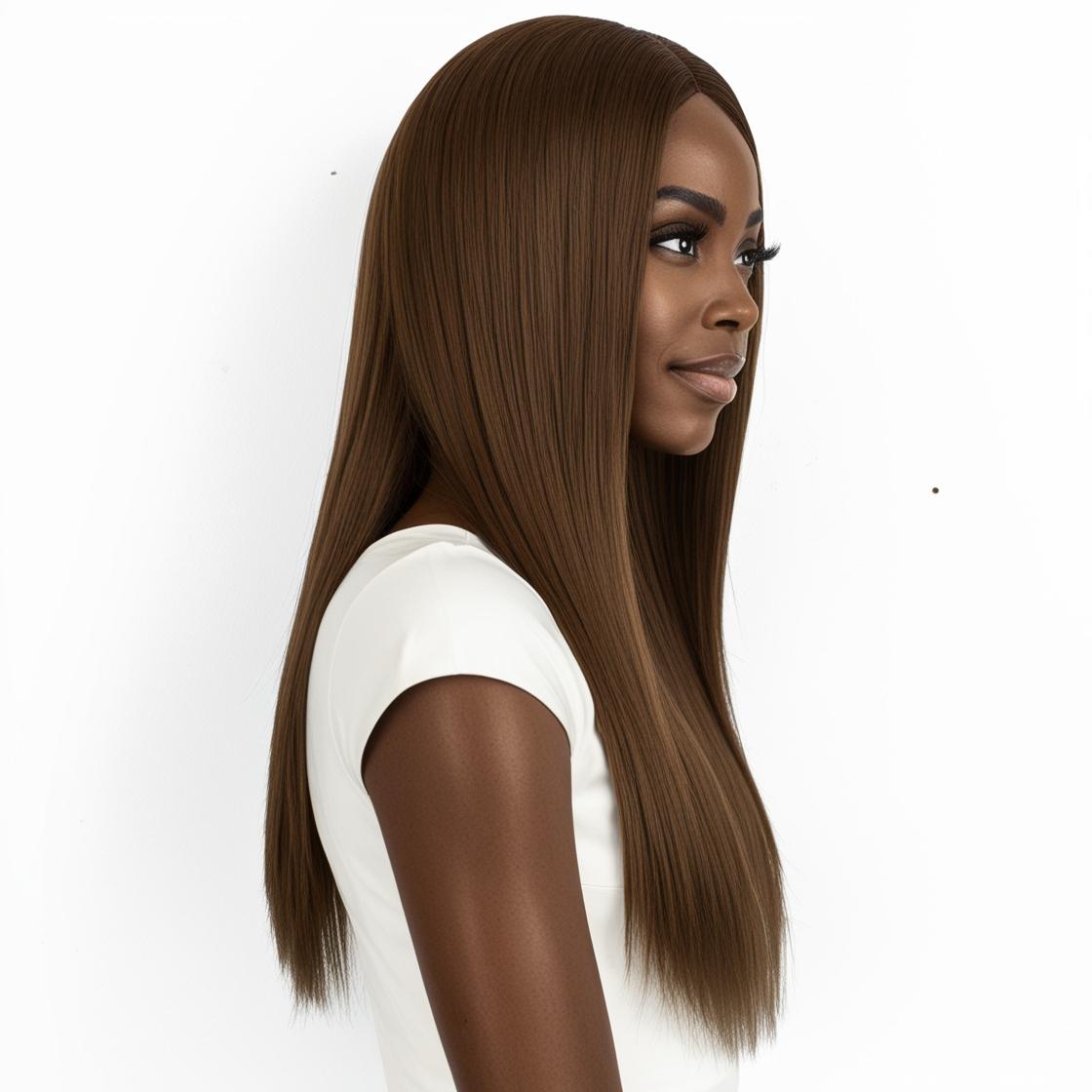 Dark Brown #4 Straight Weft Hair Extensions – 100% Remy Human Hair | 100g Pack | 10''–30'' | Reusable | Ships from Canada