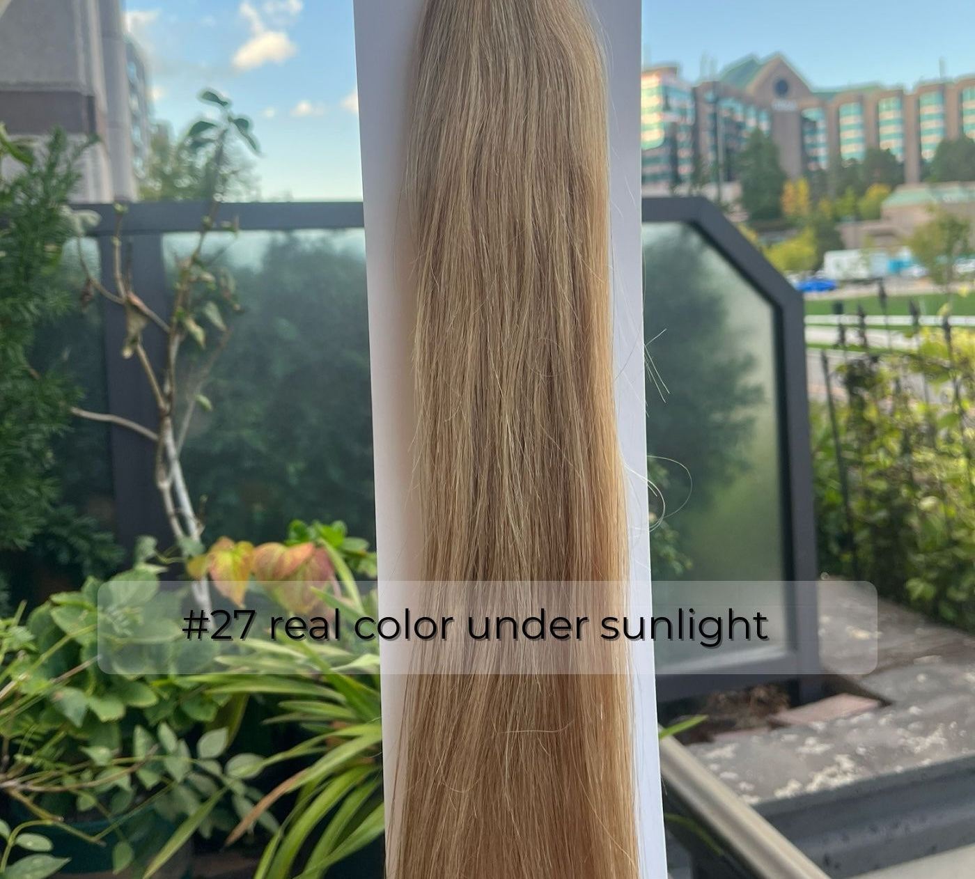 Honey Blonde #27 Tape-In Hair Extensions – 100% Remy Human Hair | 20 Tapes (50g) | 10’’–30’’ | Reusable