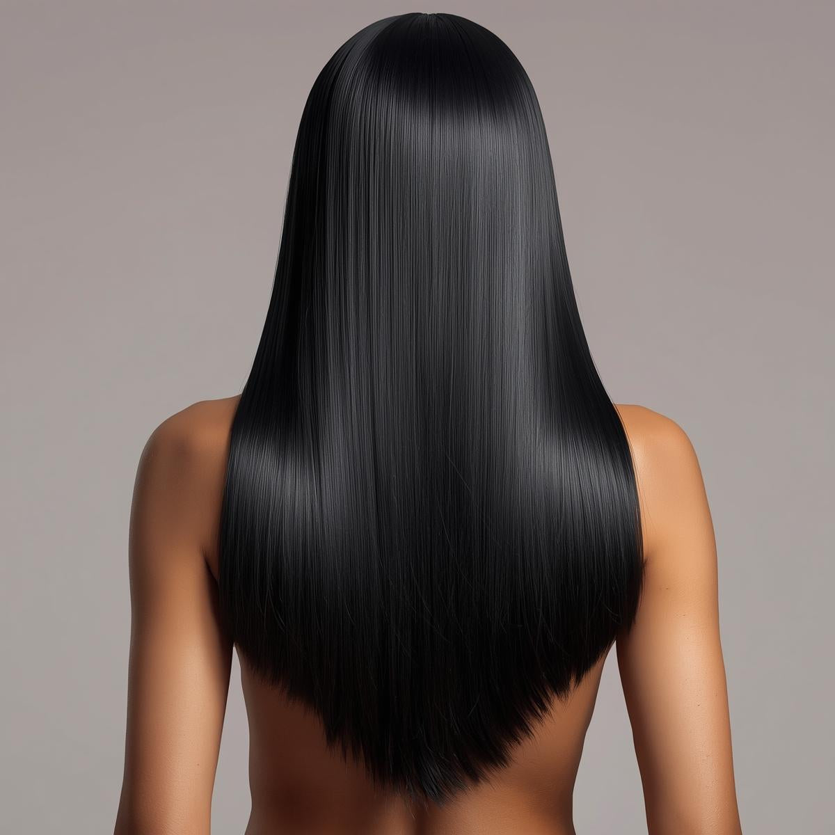 Jet Black #1 Tape-In Hair Extensions – 100% Remy Human Hair | 20 Tapes (50g) | 10’’–30’’ | Reusable