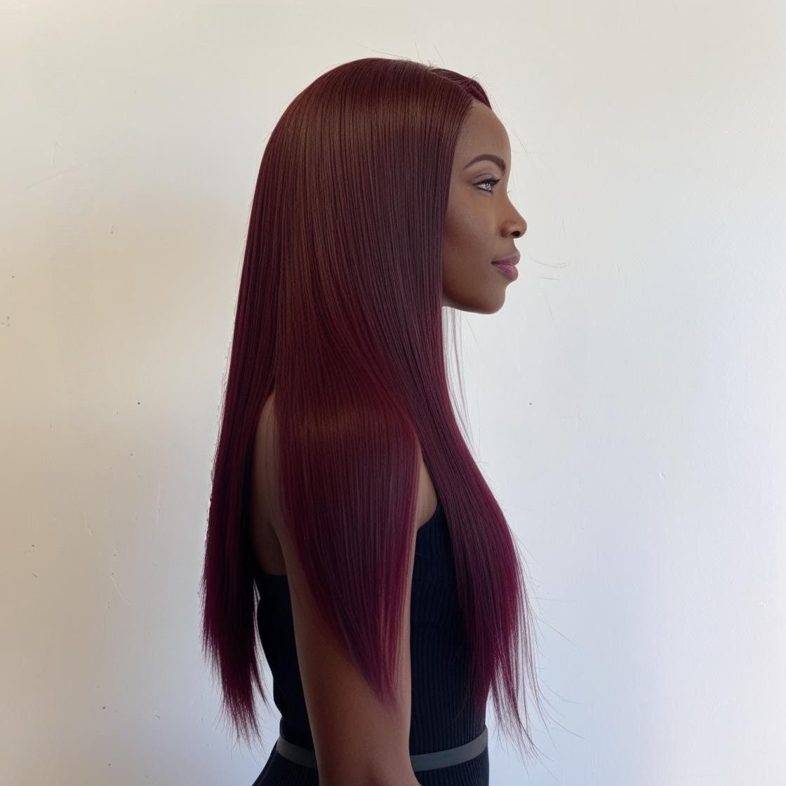 Burgundy Wine Red #99J Tape-In Hair Extensions – 100% Remy Human Hair | 50g Pack | 10''–30'' | Reusable | Ships from Canada