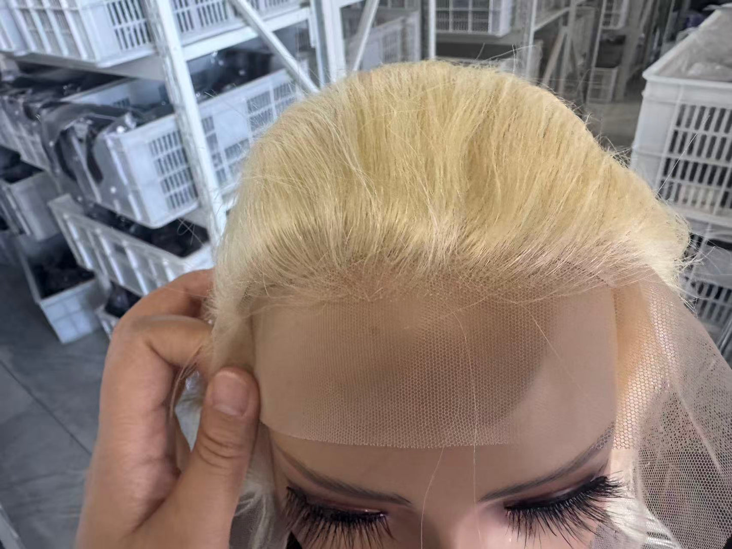 13x4 Transparent Lace Wig – Golden Blonde #613 Straight | 100% Human Hair | 180% Density | 12’’–28’’ | Bleach-Friendly