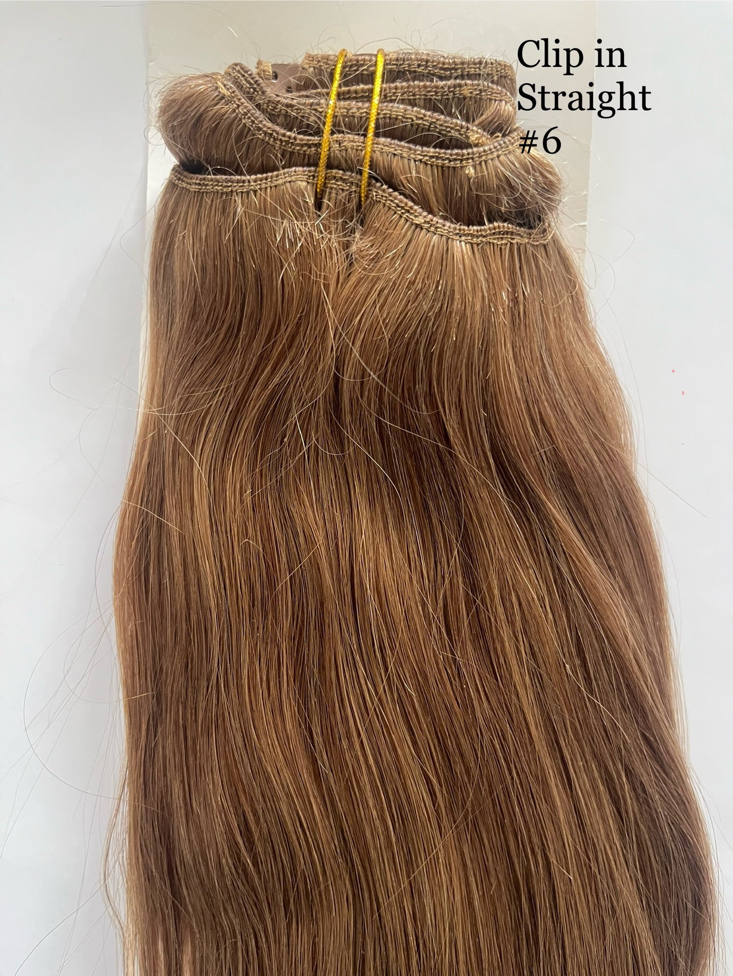 Chestnut Brown #6 Straight Clip-In Hair Extensions – 100% Remy Human Hair | 100g/120g Pack | 10''–30'' | 8pcs, 18 Clips | Reusable | Ships from Canada