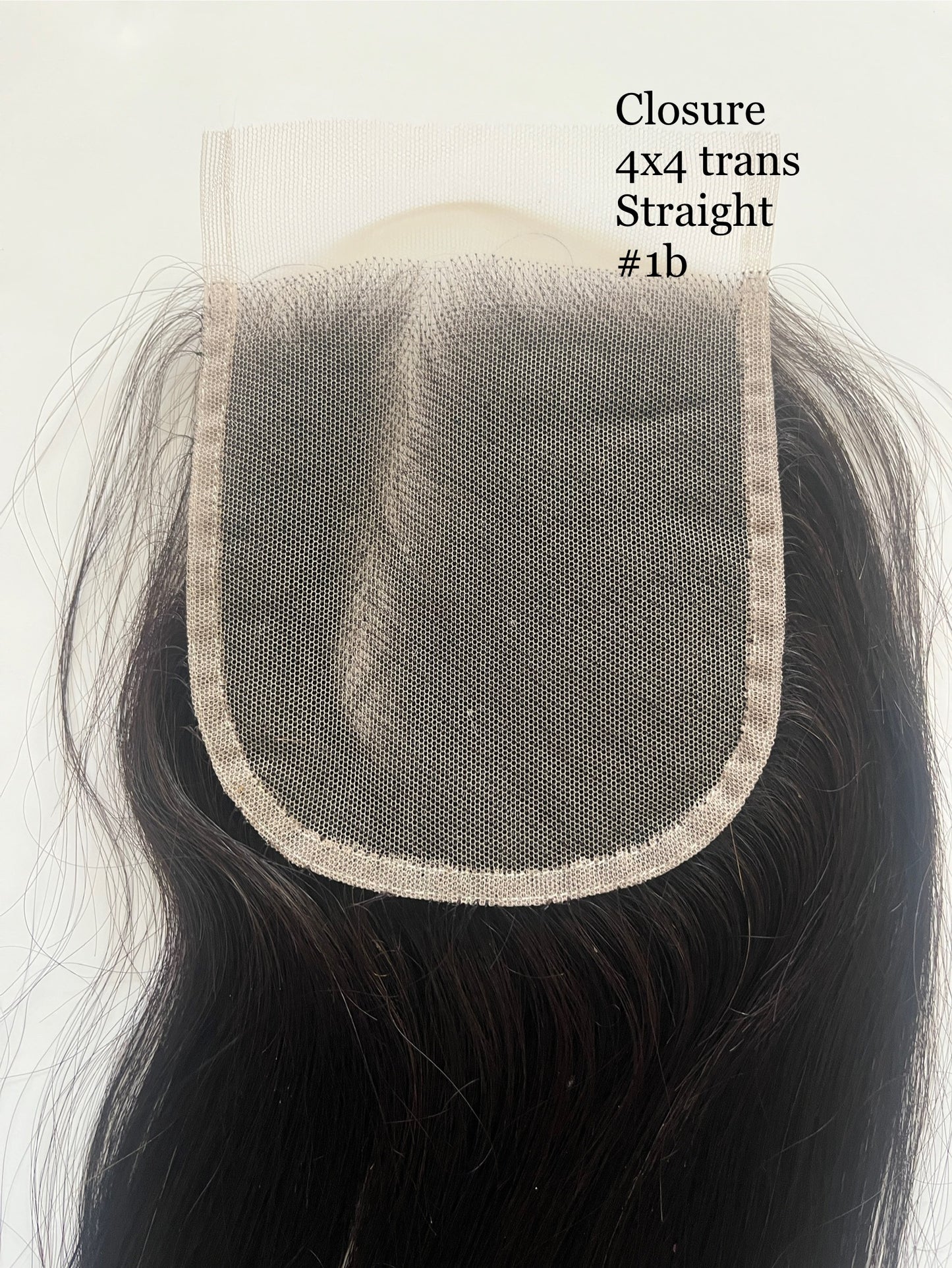 Natural Black #1B Straight Lace Closure – 4x4 | 5x5 | 6x6 Transparent Lace | 100% Remy Human Hair | 10''–30'' | Freestyle Parting | Ships from Canada
