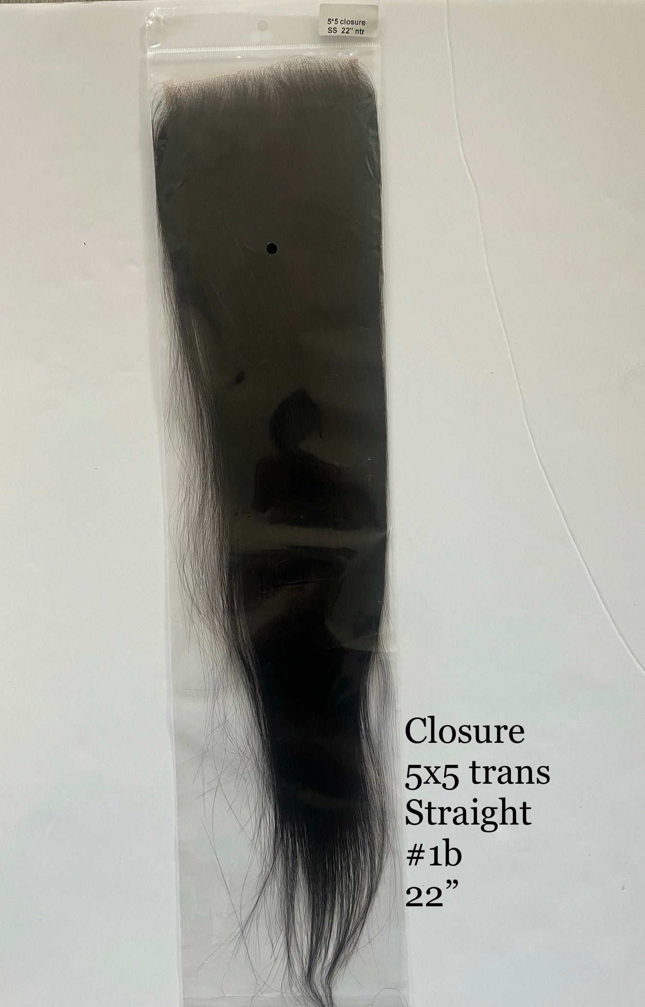 Natural Black #1B Straight Lace Closure – 4x4 | 5x5 | 6x6 Transparent Lace | 100% Remy Human Hair | 10''–30'' | Freestyle Parting | Ships from Canada