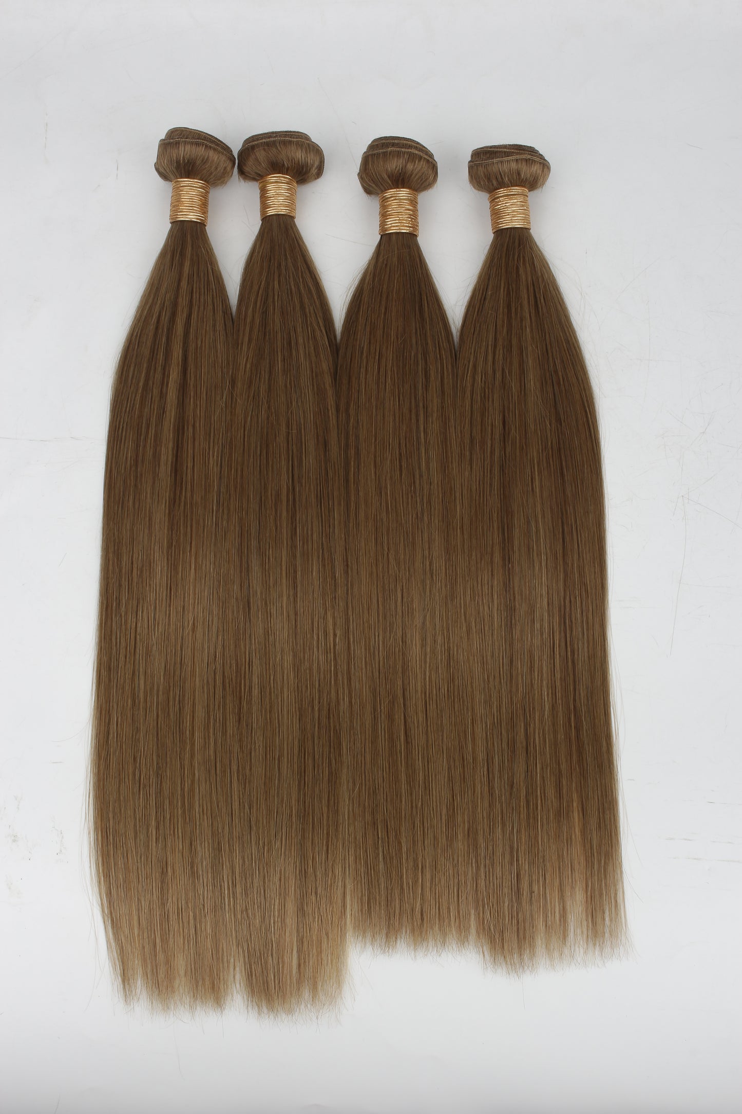 Chestnut Brown #6 Straight Weft Hair Extensions – 100% Remy Human Hair | 100g Bundle | 10’’–30’’ | Sew-In & DIY | Reusable