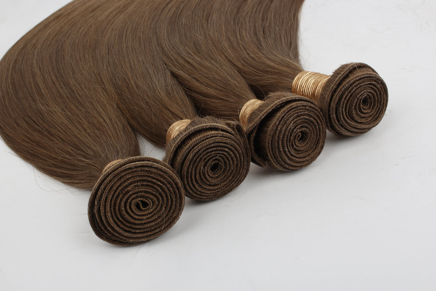 Chestnut Brown #6 Straight Weft Hair Extensions – 100% Remy Human Hair | 100g Bundle | 10’’–30’’ | Sew-In & DIY | Reusable