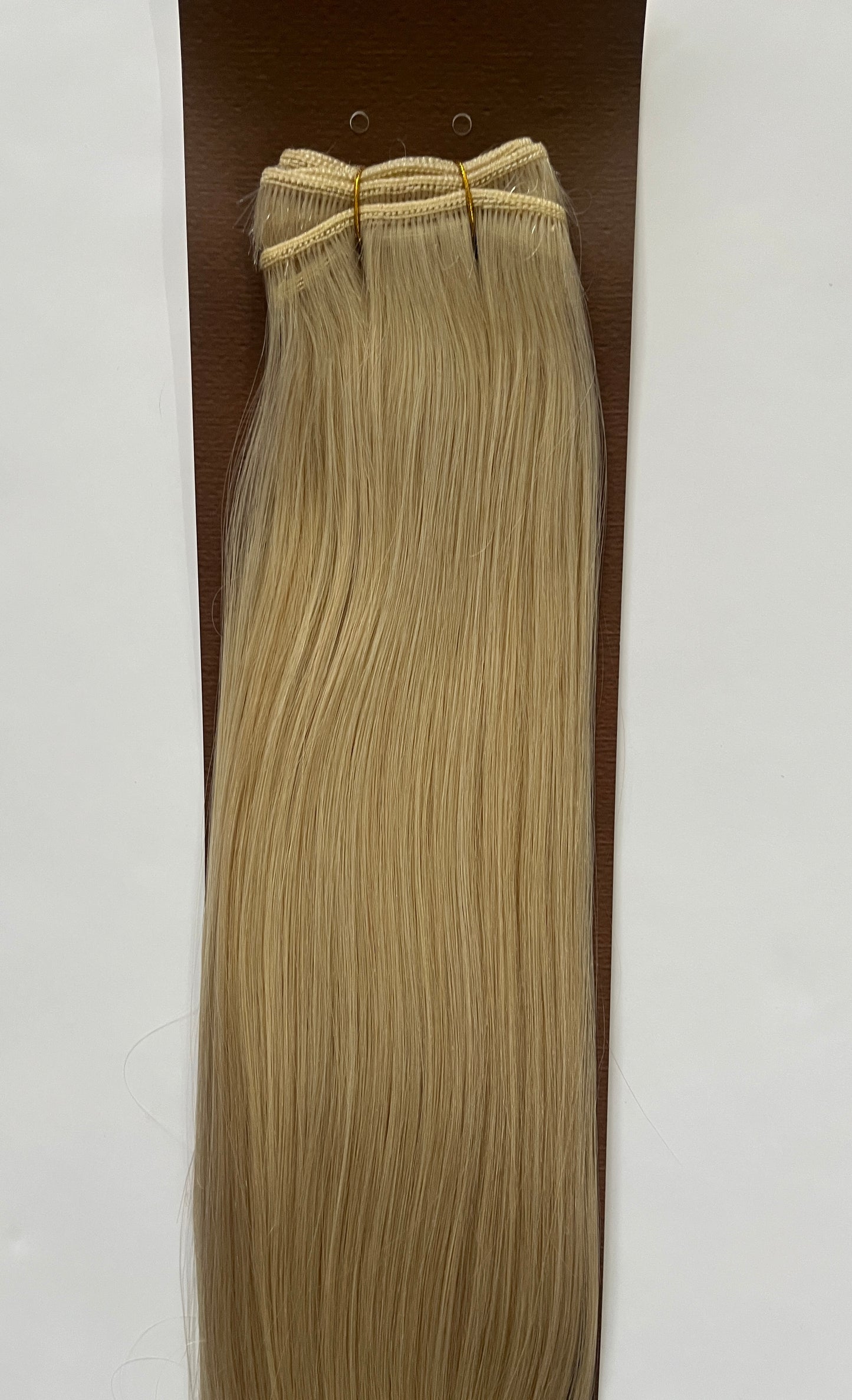 Premium Double Drawn Golden Blonde #613 Straight Weft Hair Extensions – 100% Remy Human Hair | 100g Bundle | 22’’ | Thick Ends | Sew-In & Professional Use