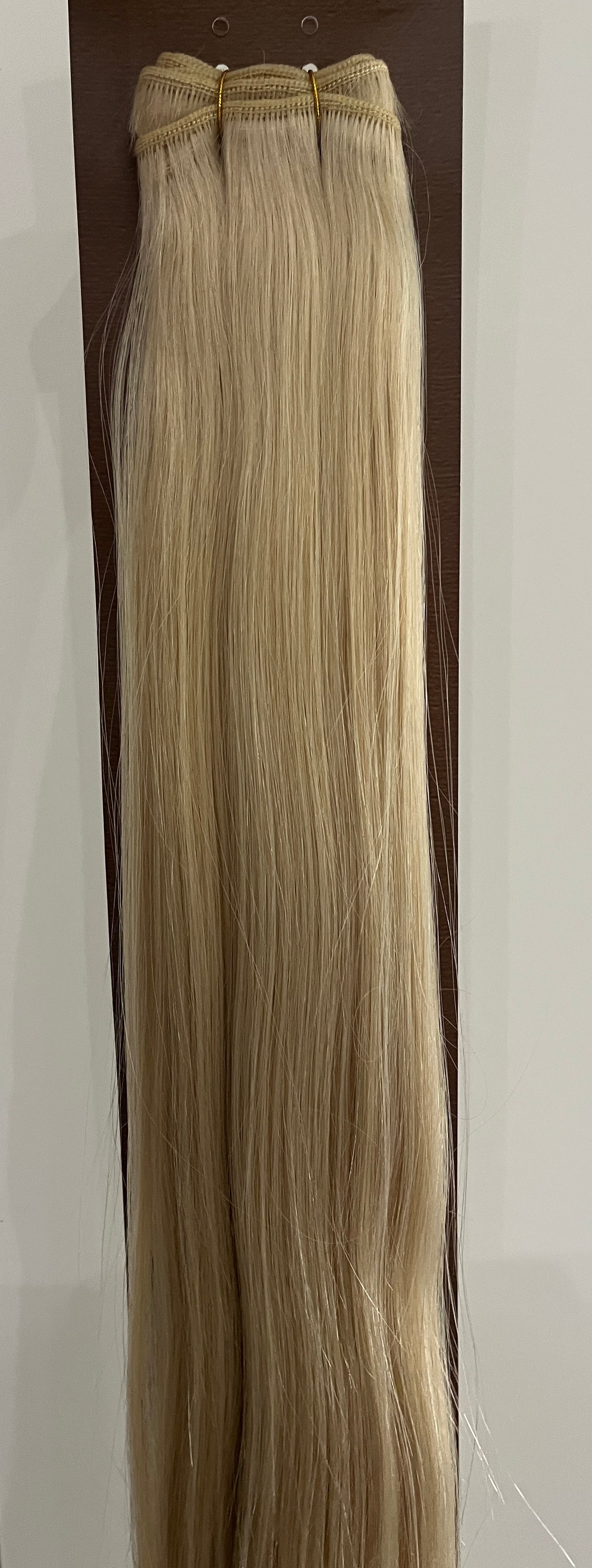 Premium Double Drawn Golden Blonde #613 Straight Weft Hair Extensions – 100% Remy Human Hair | 100g Bundle | 22’’ | Thick Ends | Sew-In & Professional Use