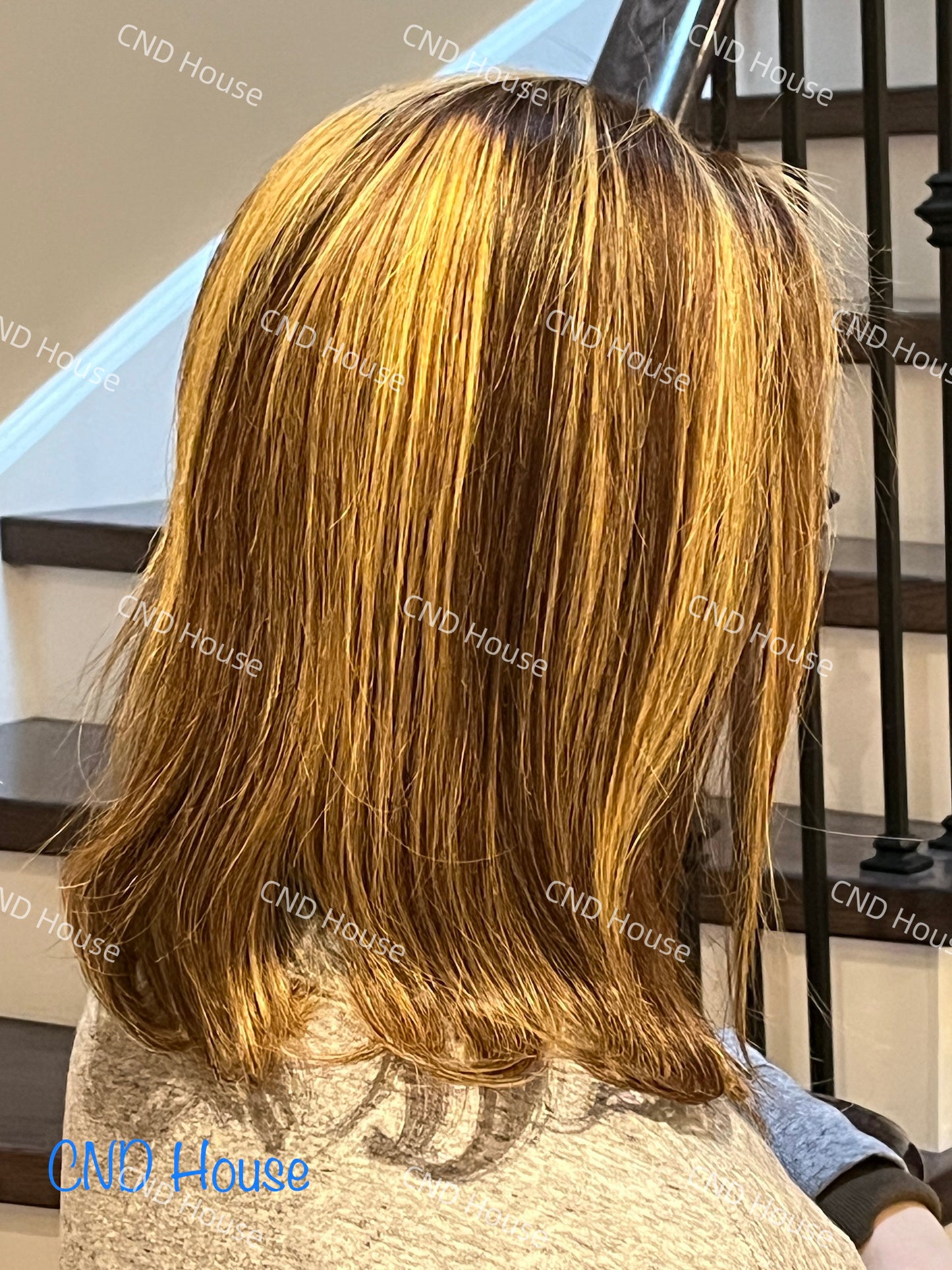 13x4 Transparent Lace Front Bob Wig – #4/#27 Highlight | 100% Human Hair