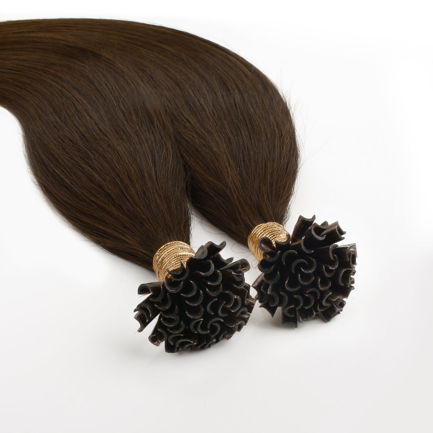 Dark Brown #4 Straight U Tip Fusion Hair Extensions – 100% Remy Human Hair | 100g Pack | 10''–30'' | Reusable | Ships from Canada