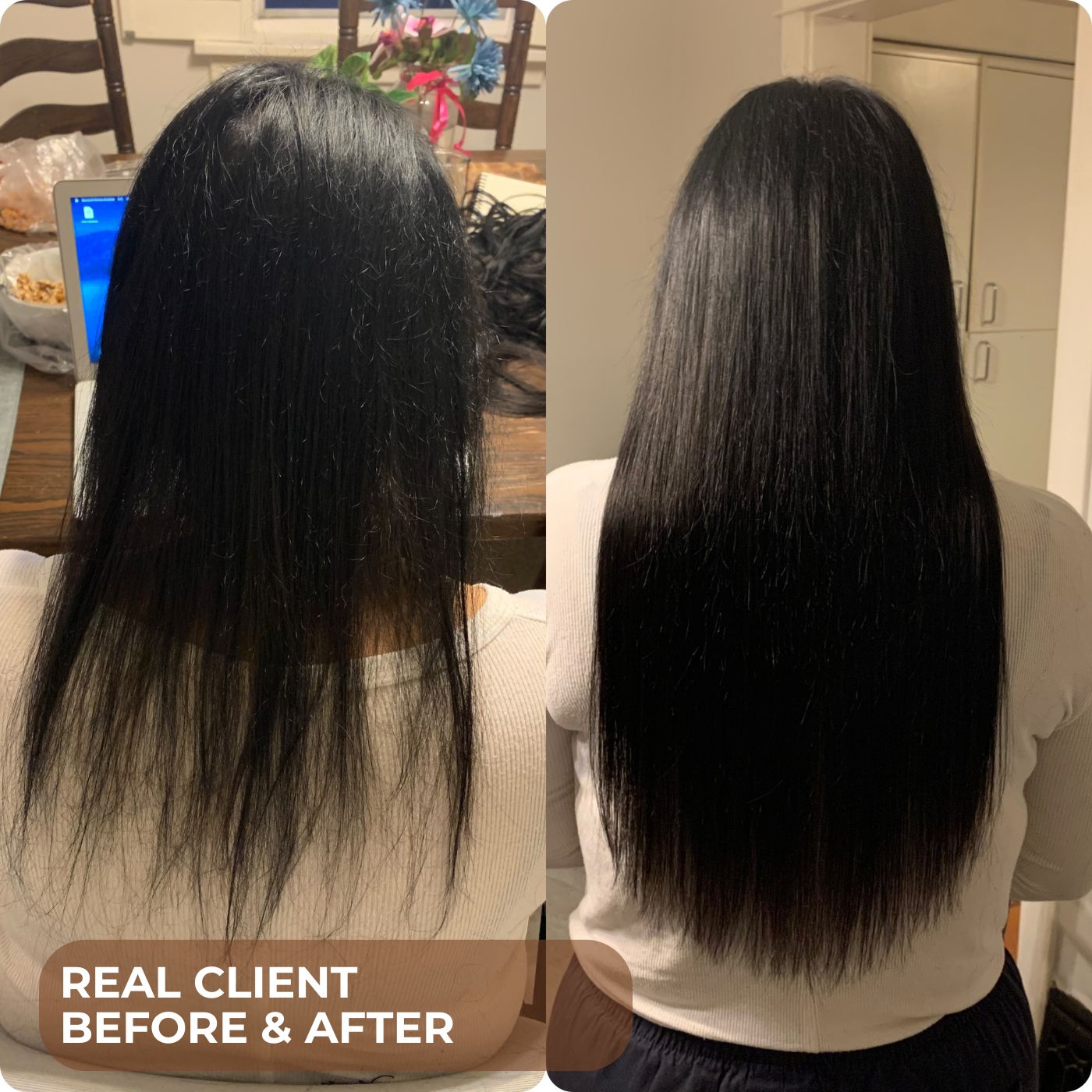 Natural Black #1B Straight Nano Beads Hair Extensions – 100% Remy Human Hair | 50g Pack (50 Strands) | Reusable | Nano-Tip