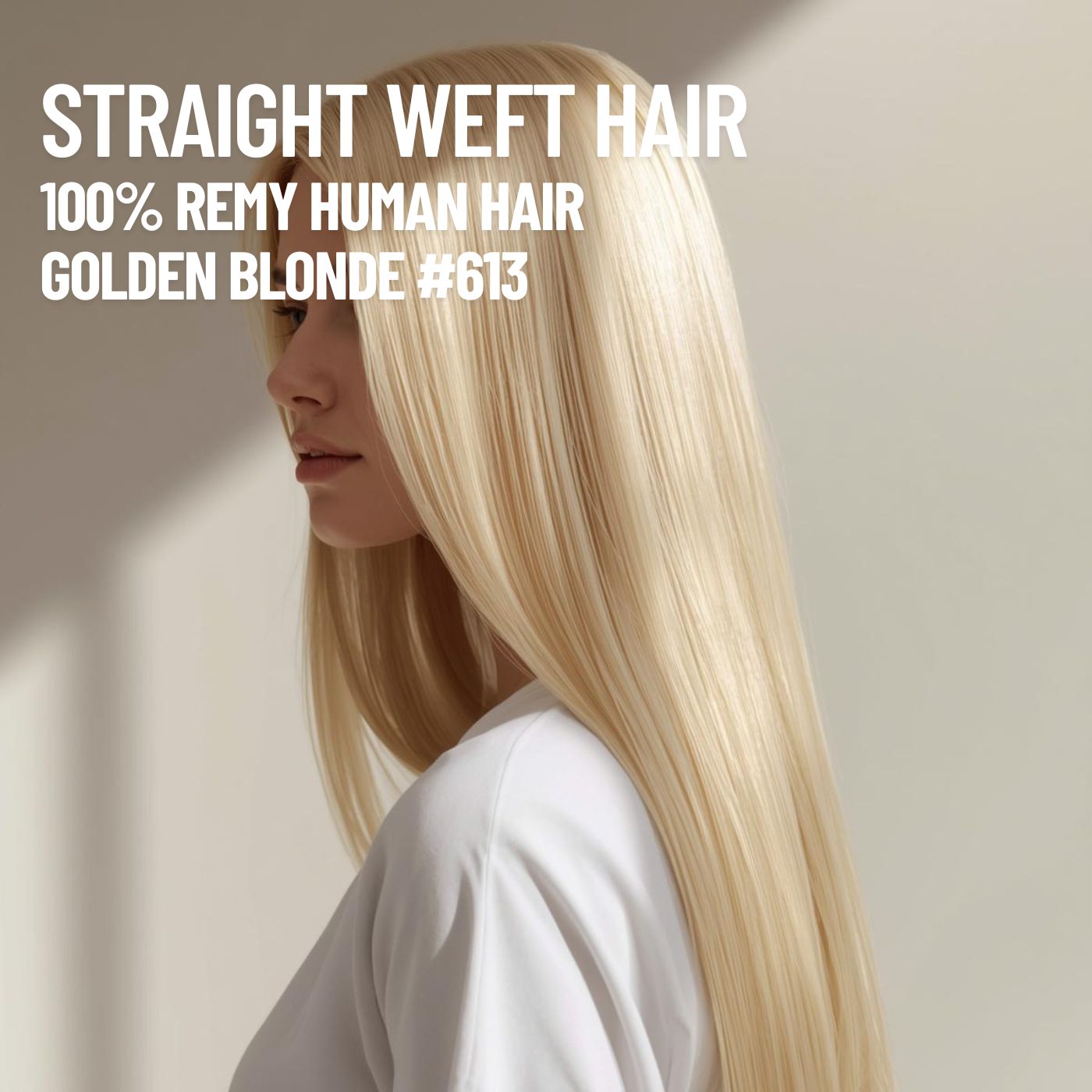 golden blonde 613 straight weft hair extensions remy human hair CND Dream House