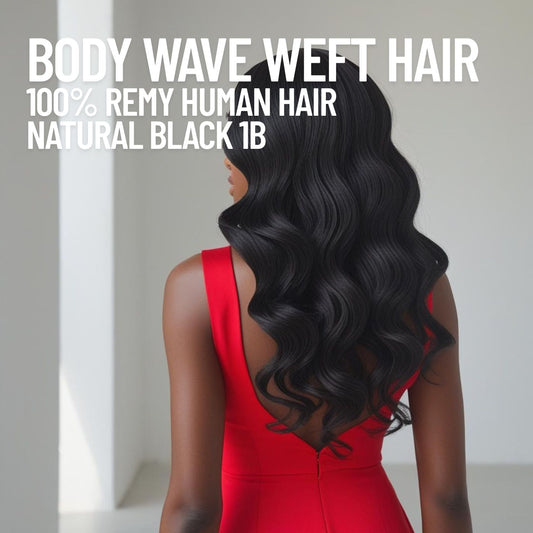 natural black 1b body wave weft hair extensions remy human hair CND Dream House