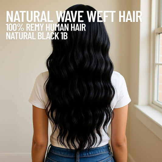 natural black 1b natural wave weft hair extensions remy human hair CND Dream House