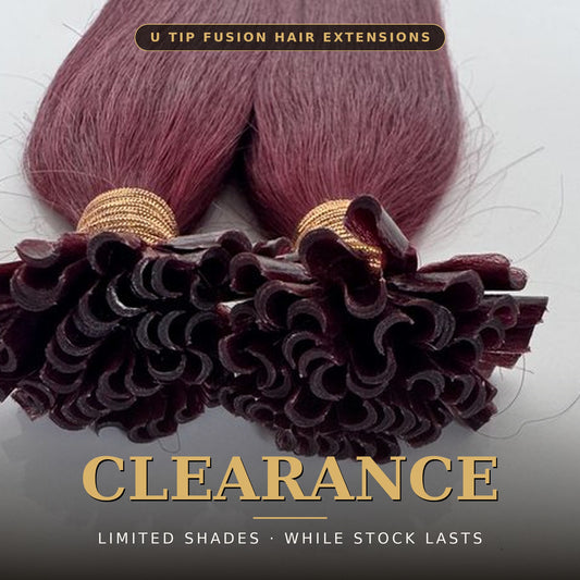 Clearance U Tip Fusion Hair Extensions – Special Offer | 100% Remy Human Hair | Limited Shades
