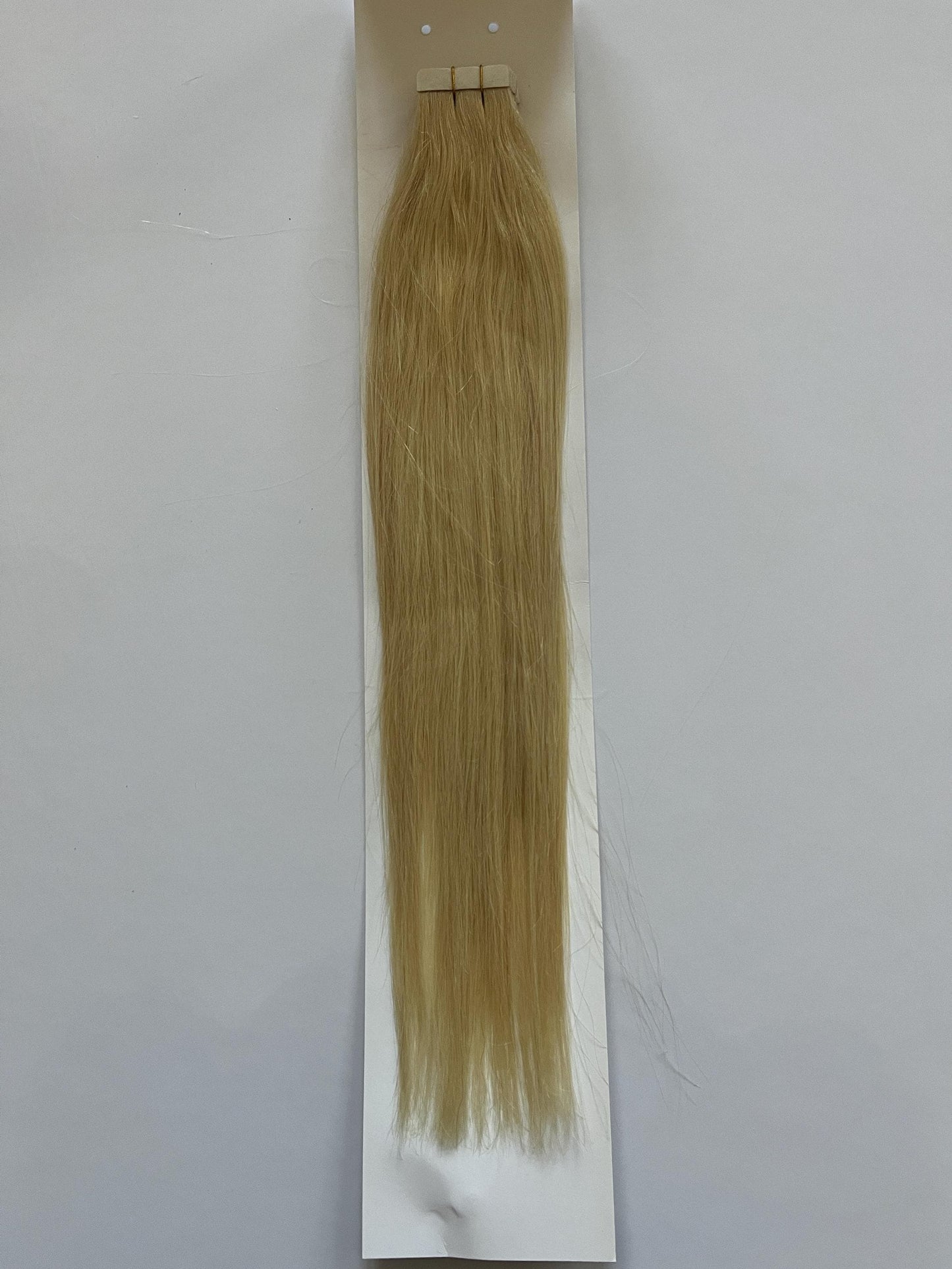 Ash Blonde #60 Tape-In Hair Extensions – 100% Remy Human Hair | 50g Pack | 10''–30'' | Reusable | Ships from Canada