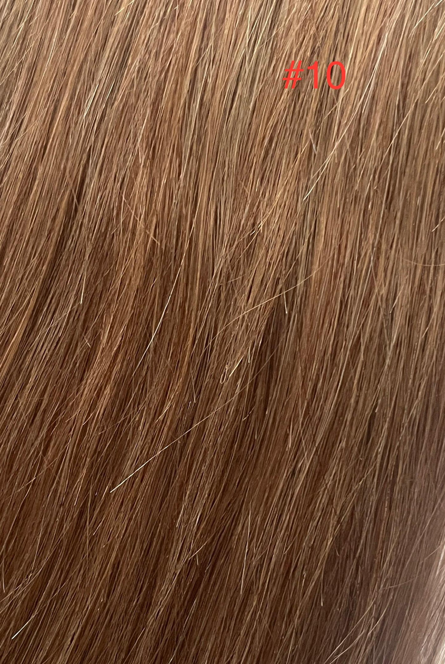 Medium Brown #10 Straight U Tip Fusion Hair Extensions – 100% Remy Human Hair | 100g Pack | 10''–30'' | Reusable | Ships from Canada