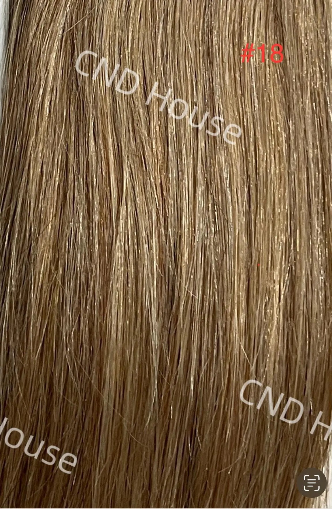 Dark Blonde #18 Straight U Tip Fusion Hair Extensions – 100% Remy Human Hair | 100g Pack | 10''–30'' | Reusable | Ships from Canada