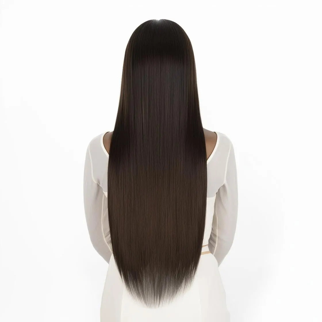 Deep Dark Brown #2 Straight Tape-In Hair Extensions – 100% Remy Human Hair | 50g Pack | 10''–30'' | Reusable | Ships from Canada